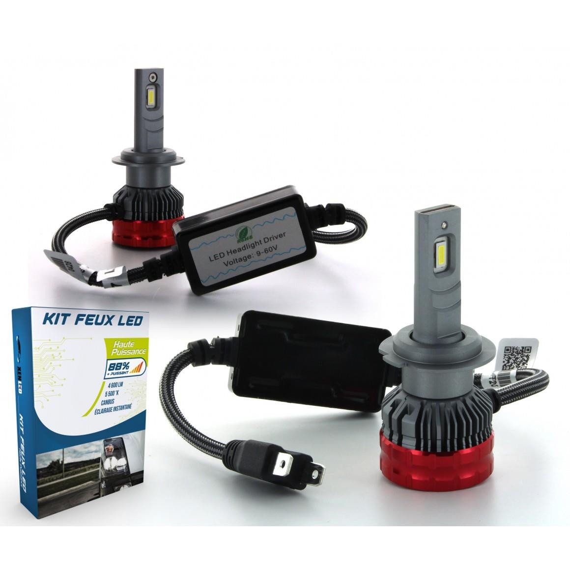 LiteSync H7 LED Headlight Bulbs 24V 6000K 12000LM CANbus Truck Kit