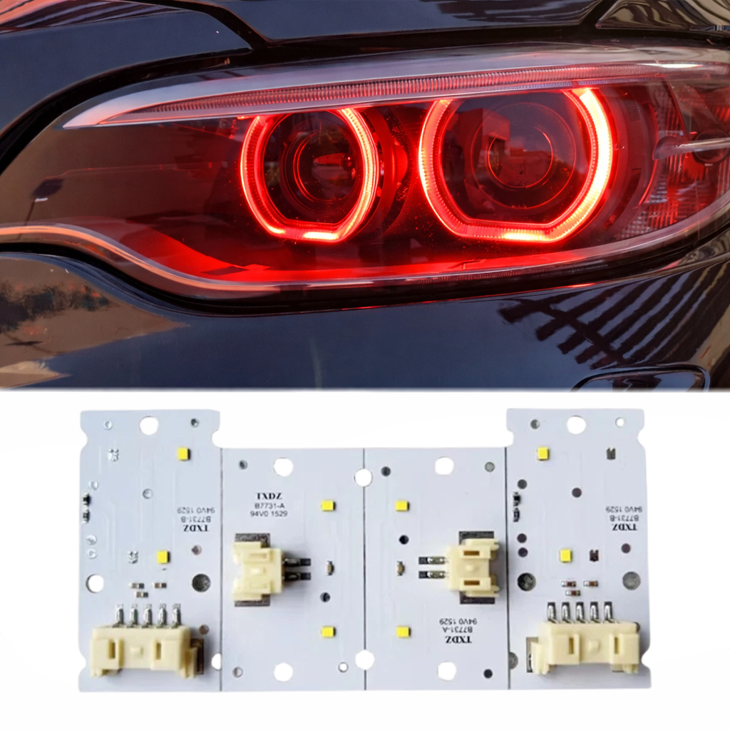 for BMW 2 Series Coupe Cabrio 2014-2021 F22/F23 RED DRL Angel eye PCB SET