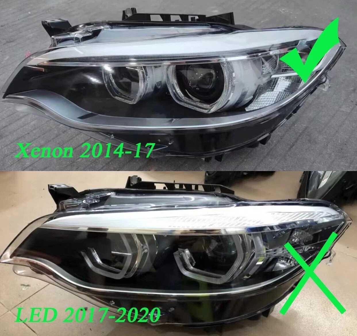 for BMW 2 Series Coupe Cabrio 2014-2021 F22/F23 RED DRL Angel eye PCB SET