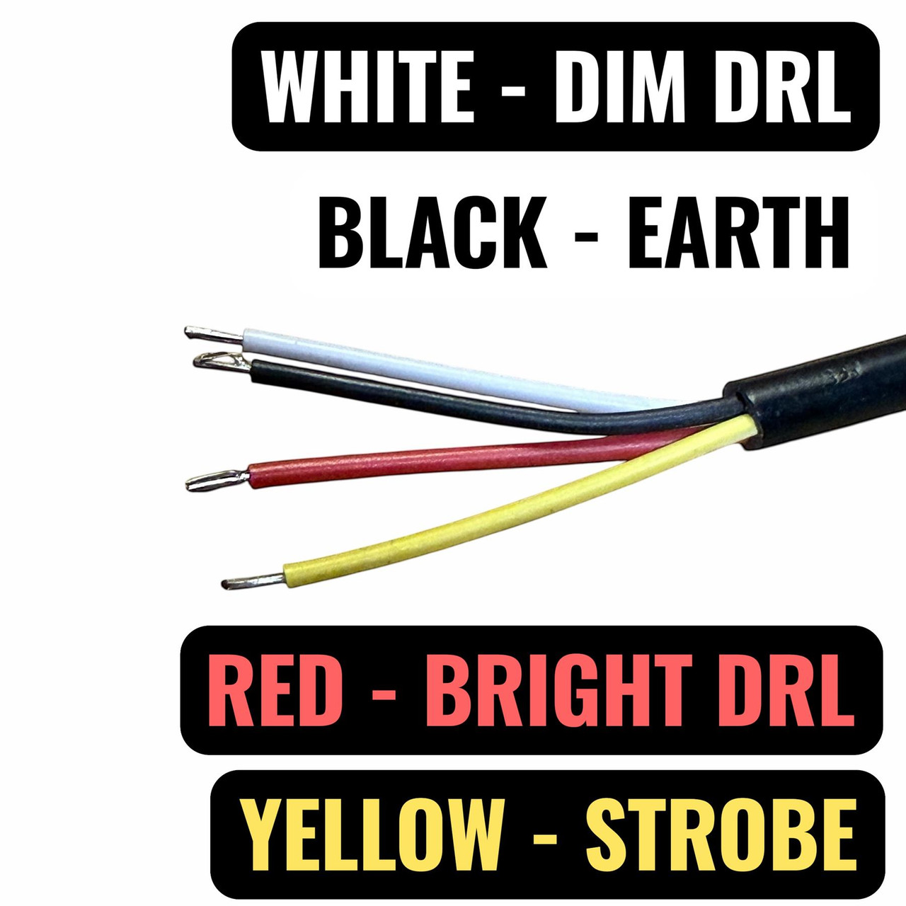4x LED Marker Strobe Lights White DRL Halo Amber 12V 24V Truck Van Smoked Sync