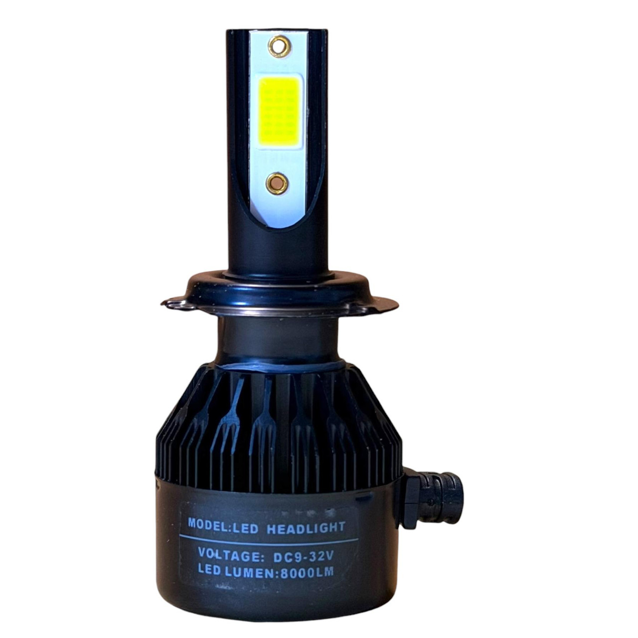 H7 LED Headlight Bulbs 8000LM 72W 6000K White Canbus Fog Light Plug & Play