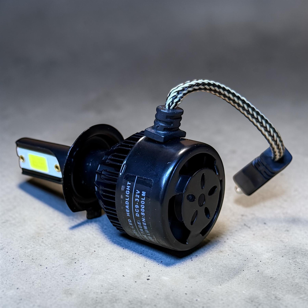 H7 LED Headlight Bulbs 8000LM 72W 6000K White Canbus Fog Light Plug & Play