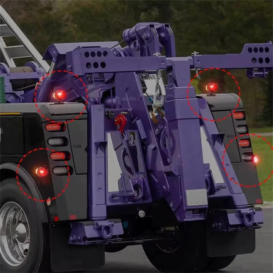 6x LED Side Marker Clearance Lights Amber Red 12V 24V Truck Trailer Van Waterproof