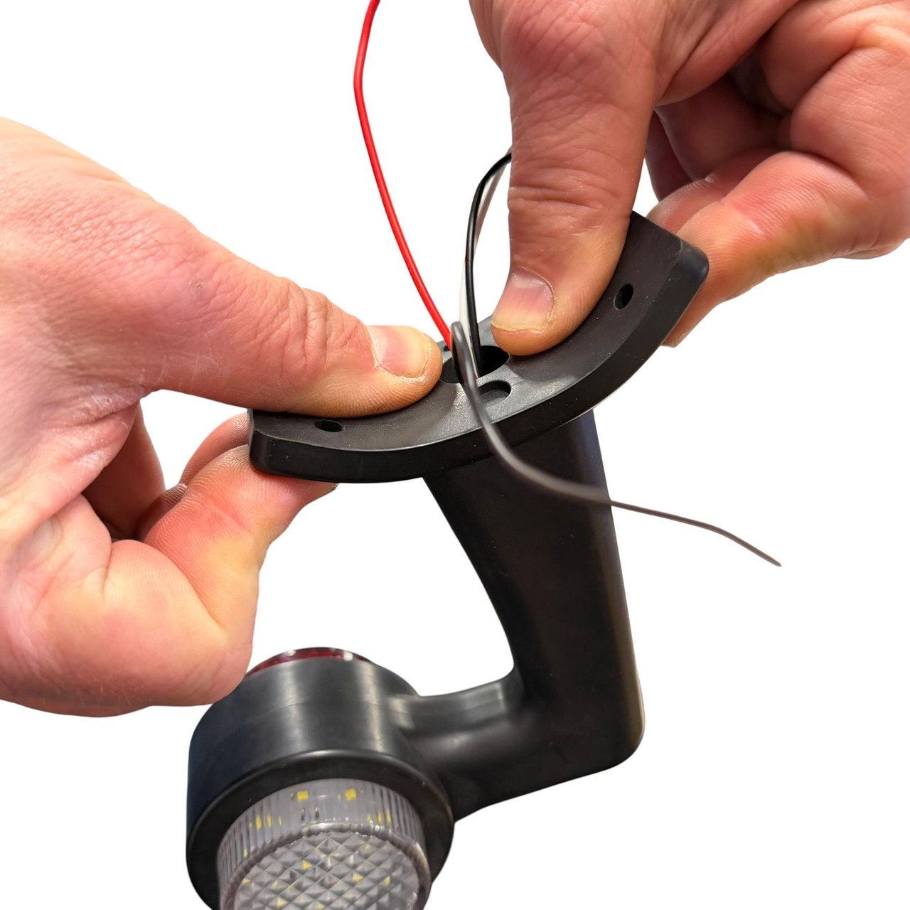 10x LED Side Marker Lights Rubber Elbow Clearance outline Truck Trailer Lorry 12V 24V