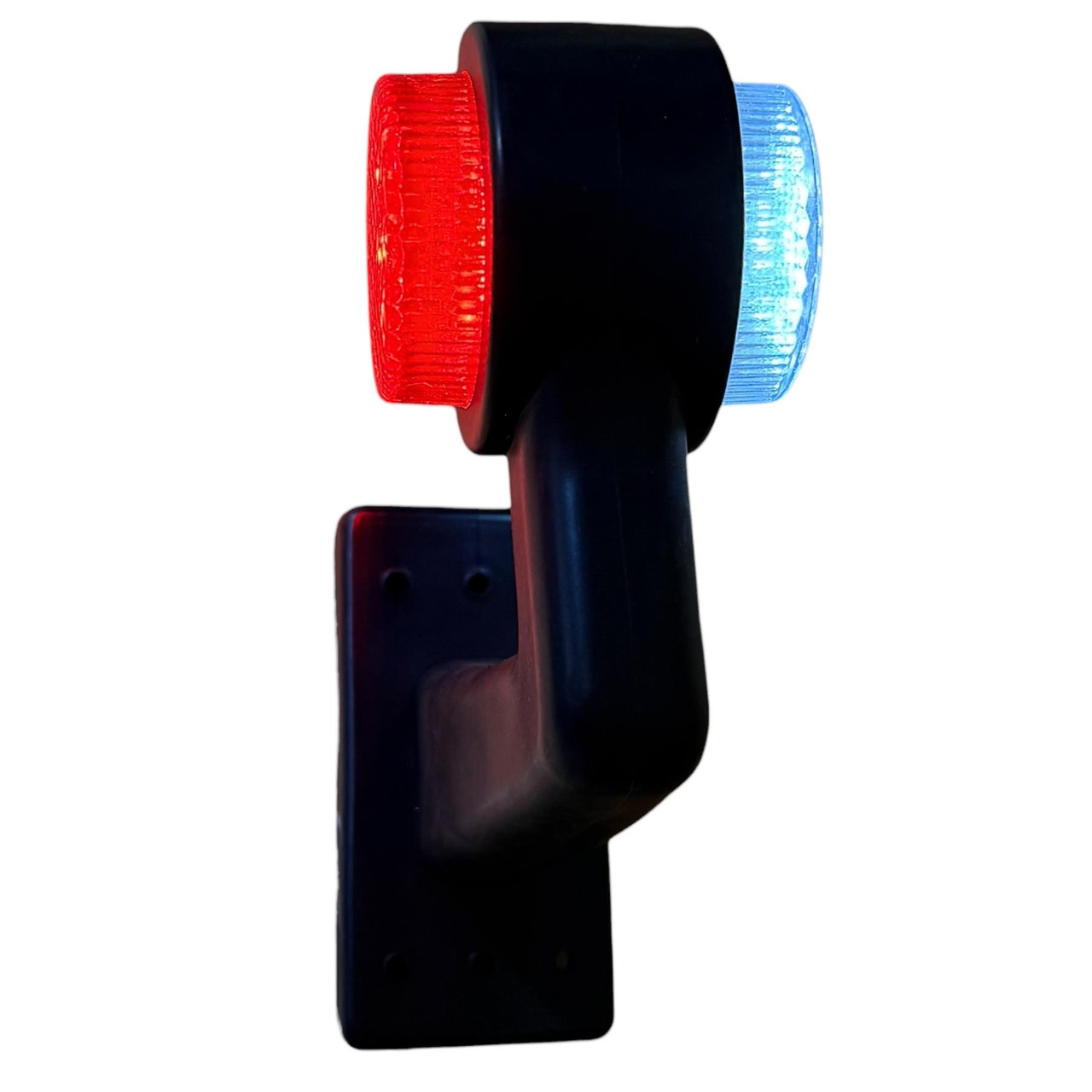 8x LED Side Marker Lights Rubber Elbow Clearance outline Truck Trailer Lorry 12V 24V