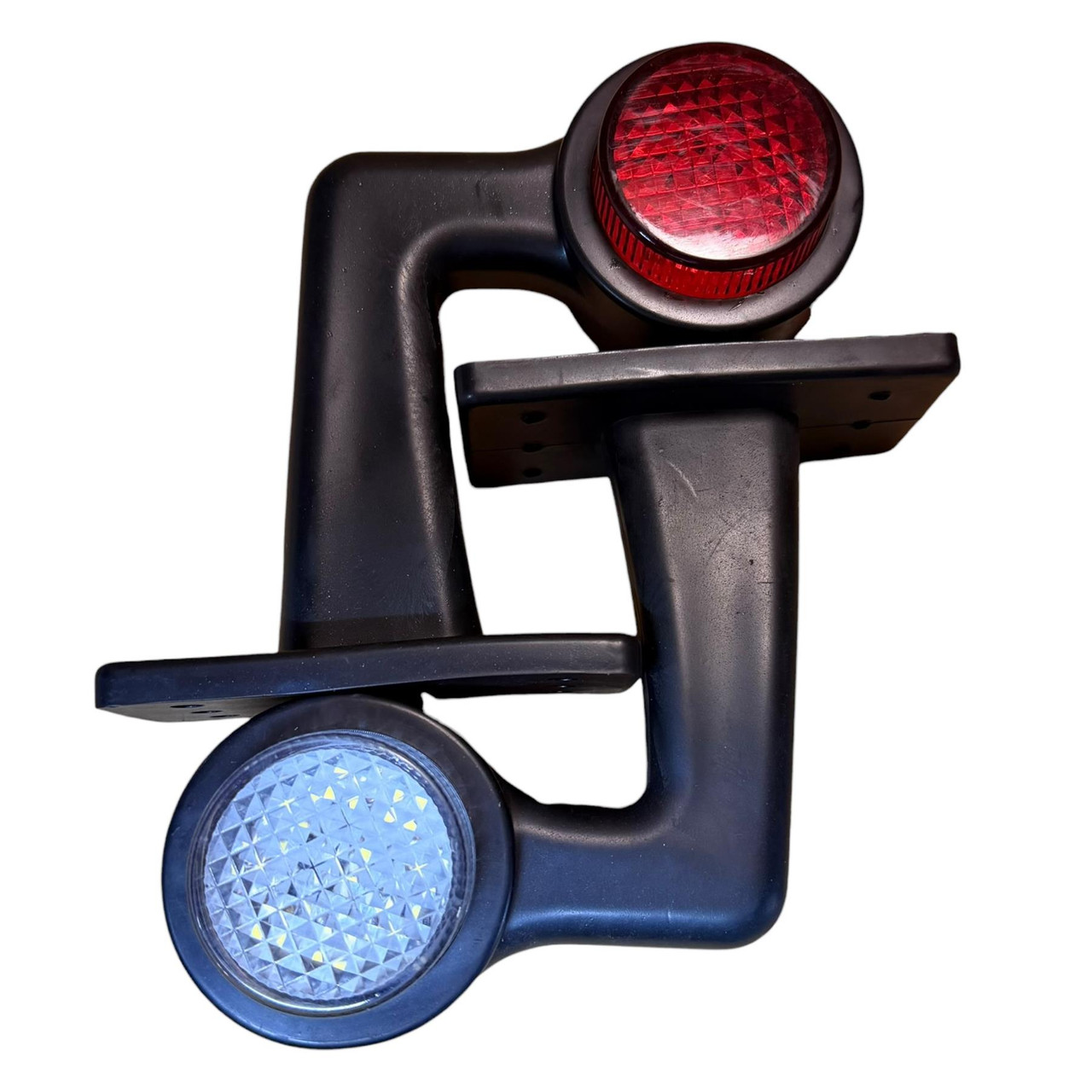 8x LED Side Marker Lights Rubber Elbow Clearance outline Truck Trailer Lorry 12V 24V