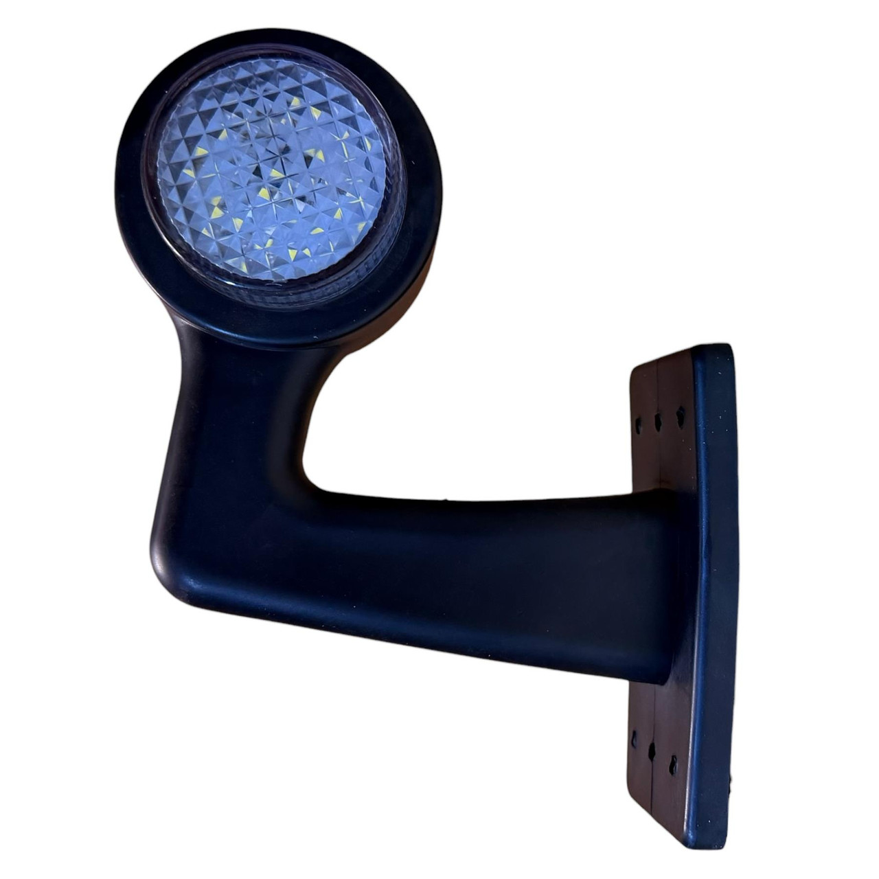 4x LED Side Marker Lights Rubber Elbow Clearance outline Truck Trailer Lorry 12V 24V