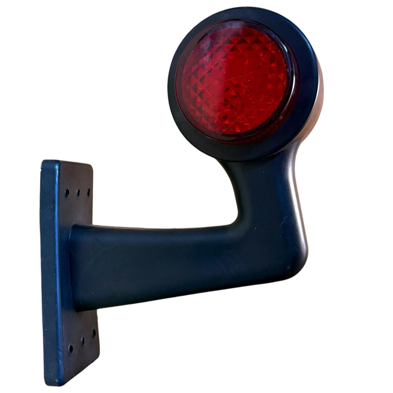 4x LED Side Marker Lights Rubber Elbow Clearance outline Truck Trailer Lorry 12V 24V