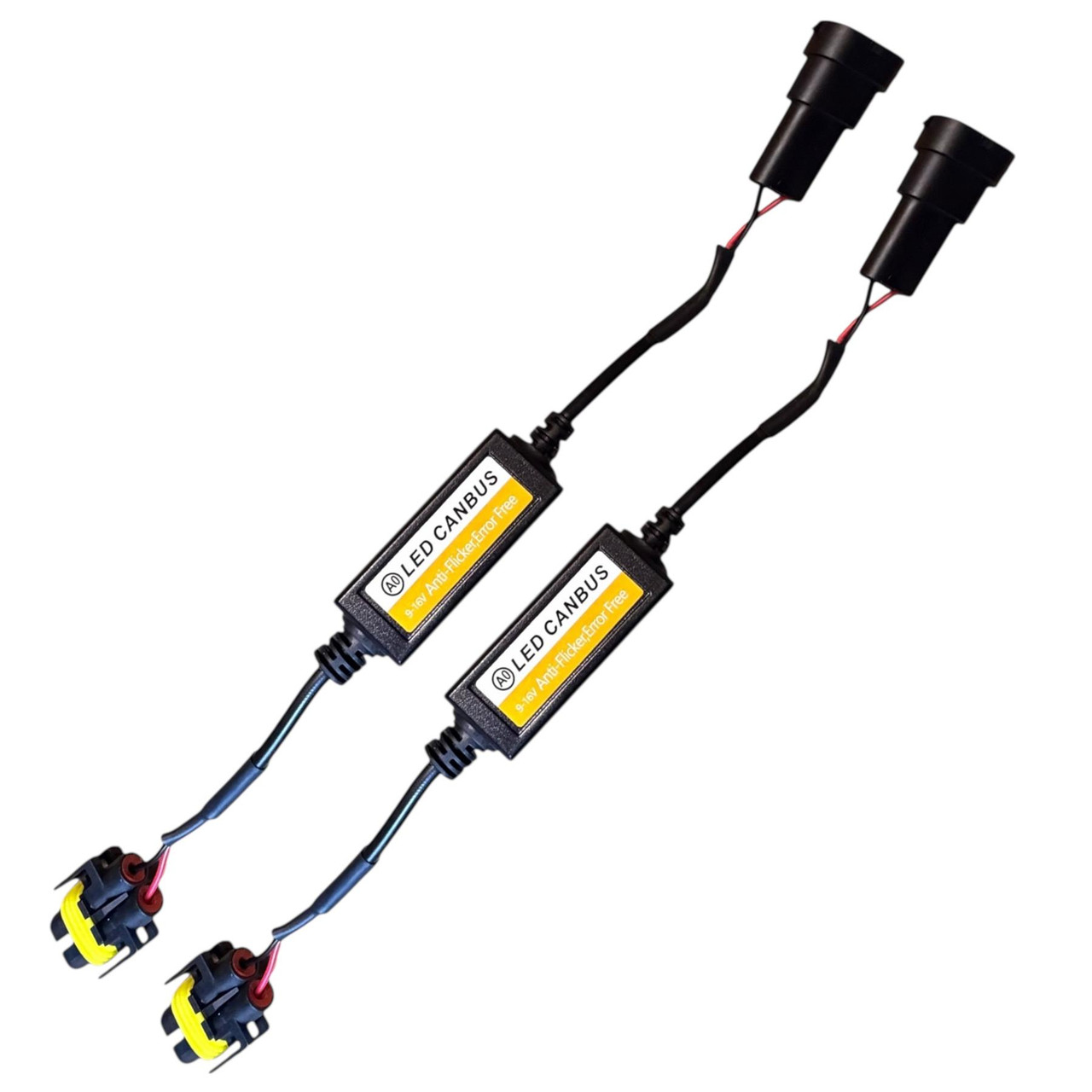 x2 12V H8 H11 LED Canbus Decoders Anti-Flicker Resistor | Waterproof | Error-Free