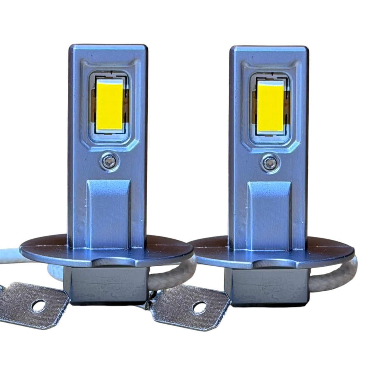H3 LED Fog Light Bulbs 3000K Yellow 10000LM Canbus Error Free LiteSync
