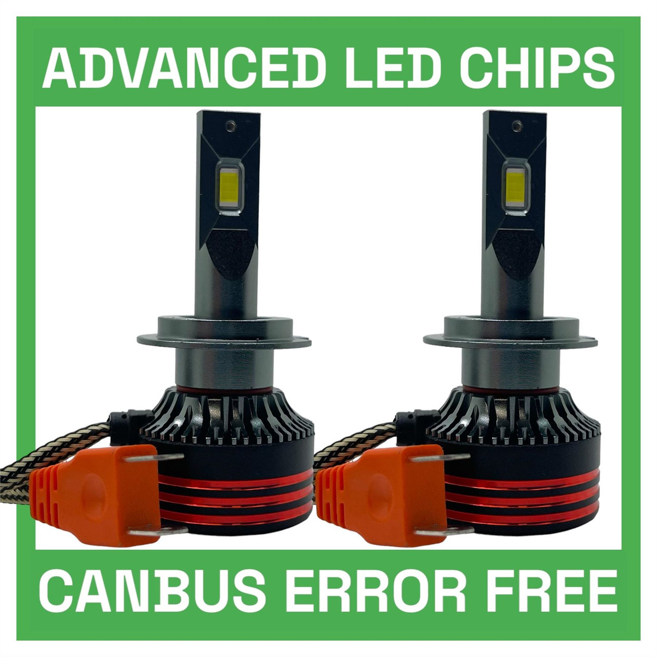 LiteSync H7 & H1 LED Headlight Bulbs Kit CANbus Error Free for SEAT Leon Mk2 2006-2012 | Low Beam, High Beam & Sidelights
