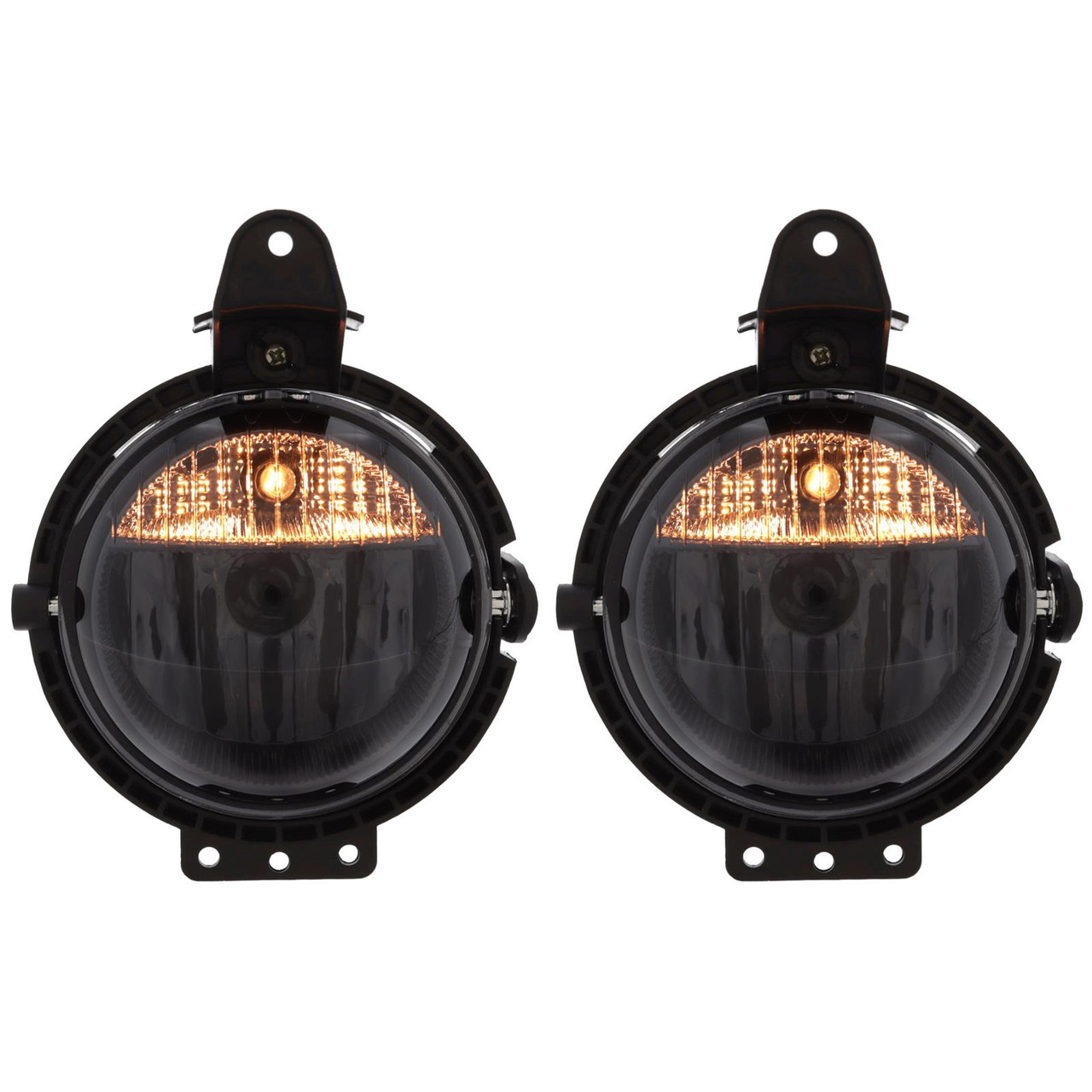 MINI R55 R56 R57 R58 R59 Smoked Front Fog Lights & Side Lights Pair Halogen H8 W5W