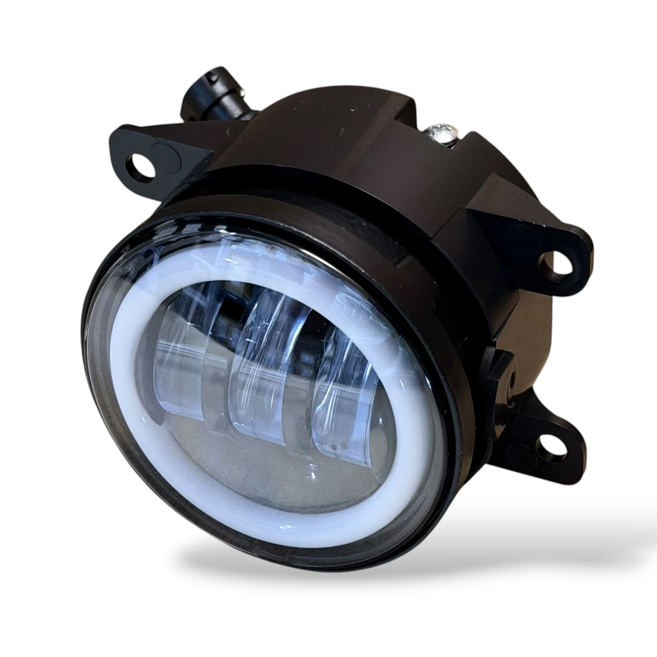 3" 90mm Projector LED Fog Lights White/Yellow Halo H11 Direct Replacement
