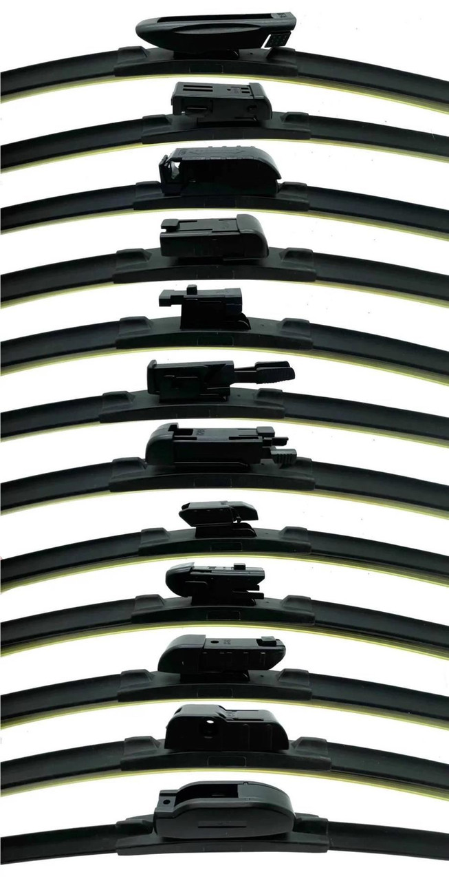 Pair Refresh Aero Flat Front Wiper Blades 30-20" Inch Multi-Fit
