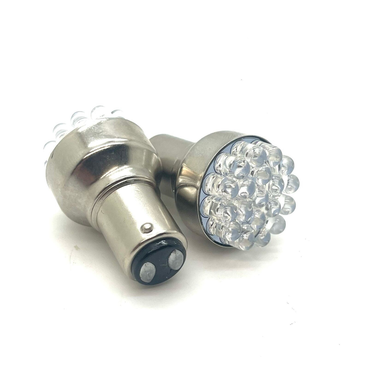 P21/5W 380 Bay15D Red 19 LED Stop Tail Twin Filament Brake Parking Light bulbs