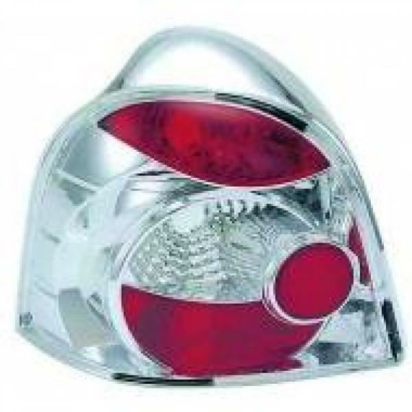 Back Rear Tail Lights Pair Set Clear Chrome Renault Twingo 93-00