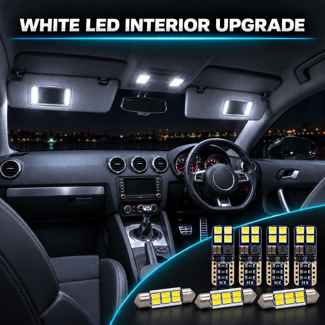 For VW Amarok 2010-2021 LED Interior Light Bulb Kit 5pc Upgrade