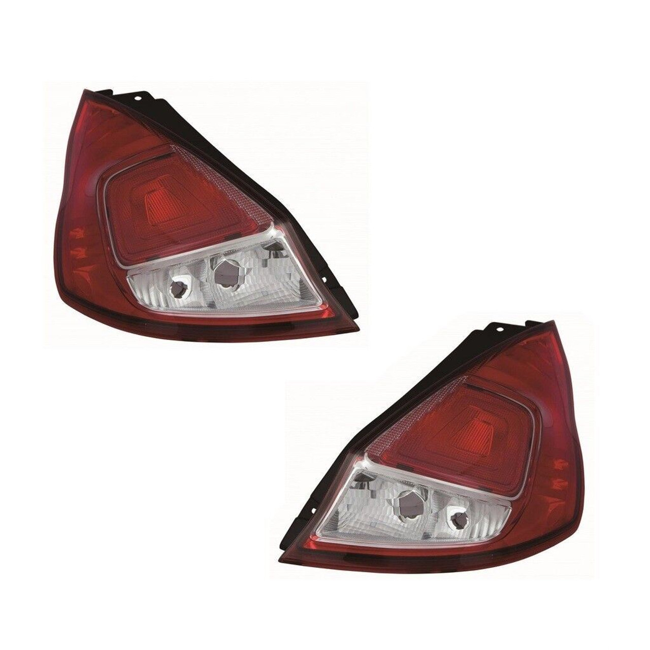 For Ford Fiesta Mk7 Hatchback 9/2012-On Rear Tail Lights Lamps 1 Pair O/S &amp; N/S