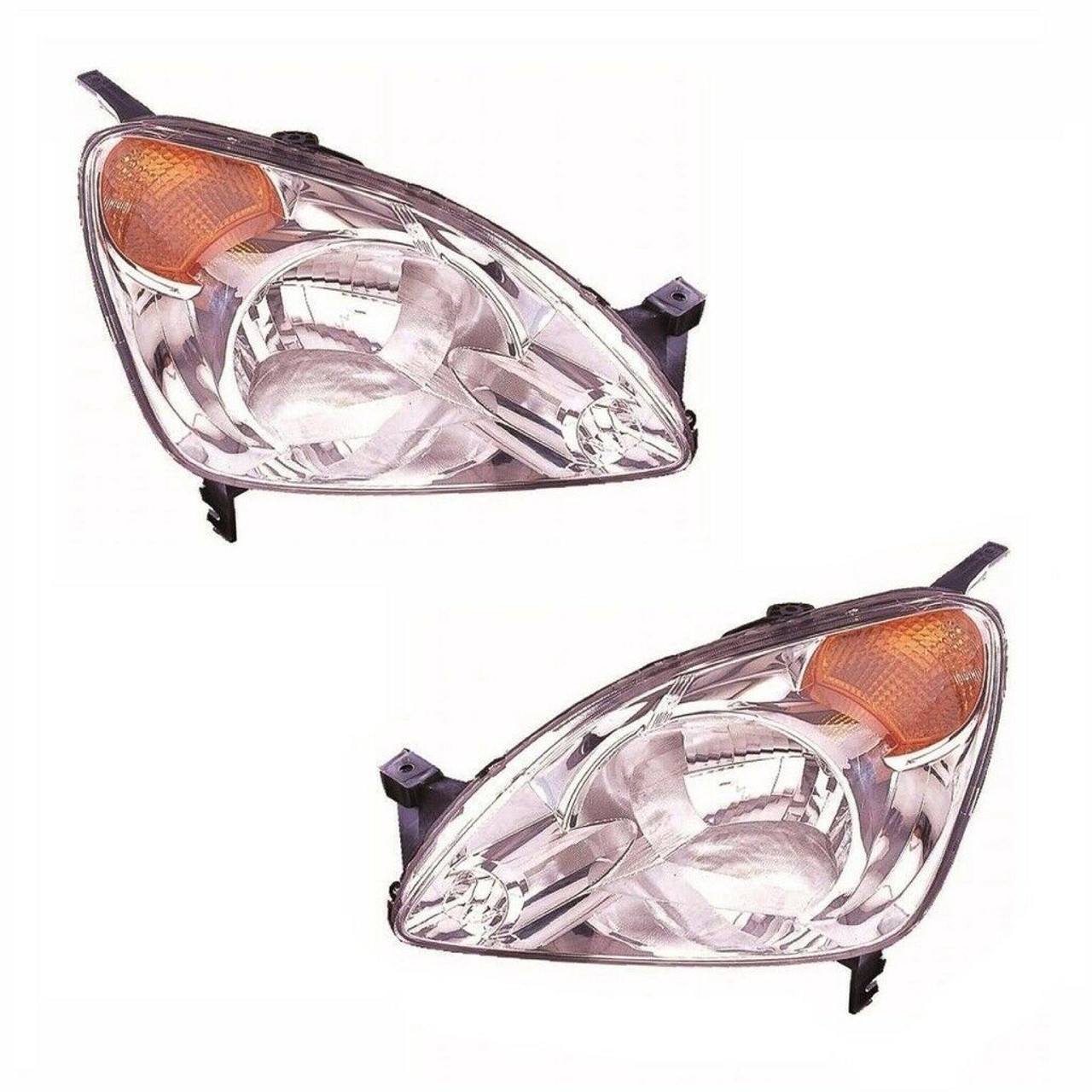 For Honda Cr-V 2001-2003 Headlights Headlamps Lighting 1 Pair O/S &amp; N/S