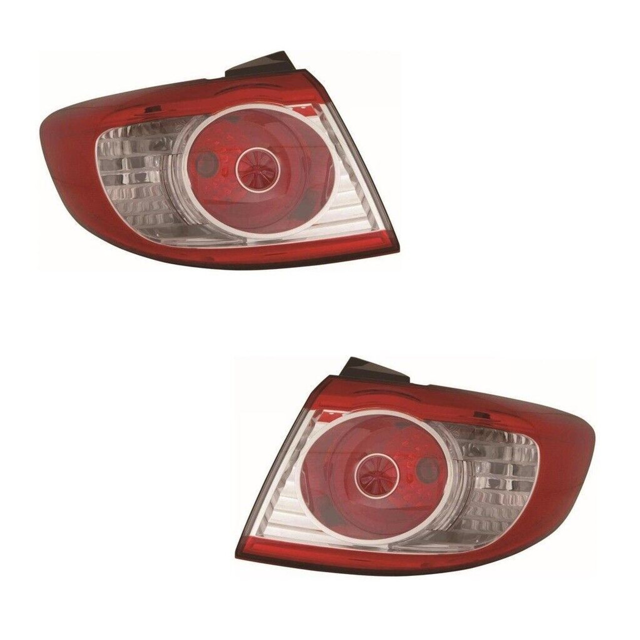 For Hyundai Santa Fe 1/2010-2012 Outer Wing Rear Tail Lights Lamps Pair OS NS
