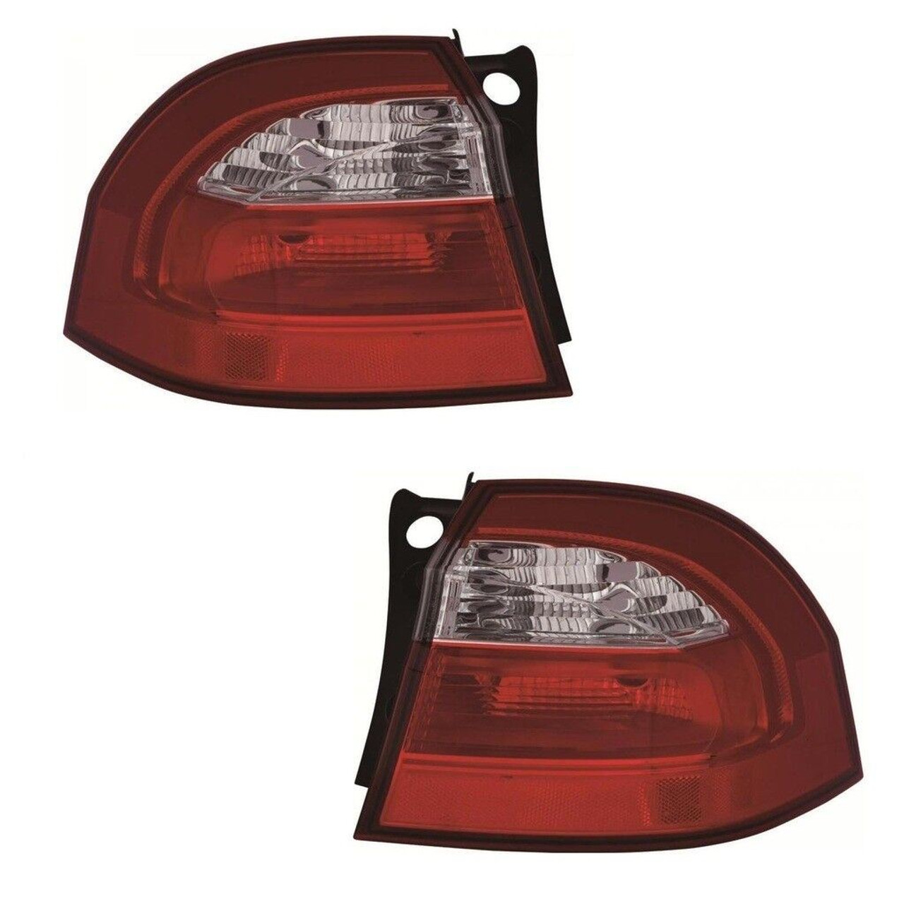 For Kia Rio Mk3 Hatchback 9/2011-On Outer Rear Tail Lights Lamps Pair OS NS