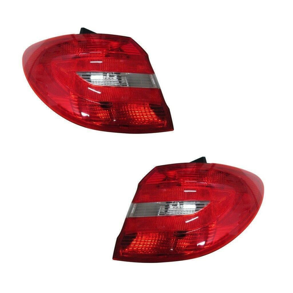 For Mercedes B Class W246 2012-2/2015 Outer Rear Lights Lamps Clear Pair OS NS