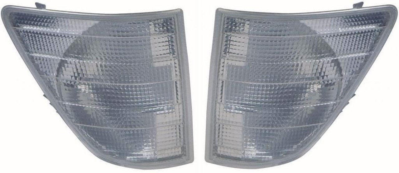 For Mercedes Benz Sprinter Mk1 Van 1995-2000 Clear Front Indicators Pair OS NS