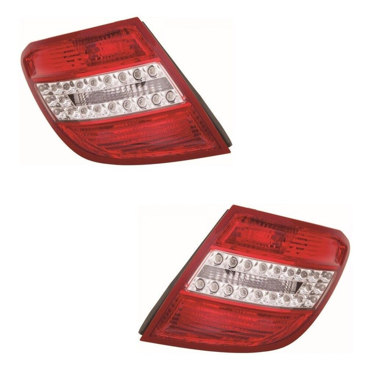 For Mercedes C Class S204 Estate 5/2008-6/2011 Led Rear Tail Lights Pair OS NS