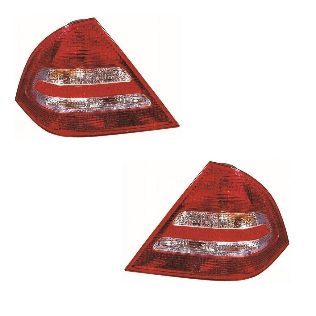 For Mercedes C Class W203 Saloon 6/2004-2007 Rear Tail Lights Lamps Pair OS NS