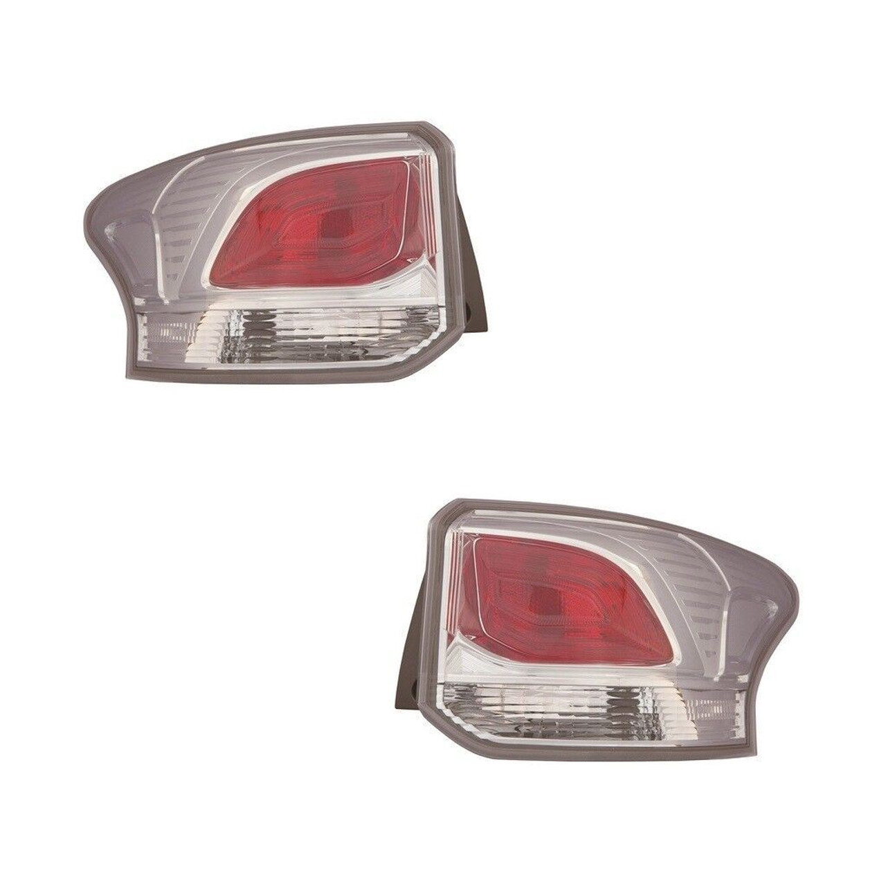 For Mitsubishi Outlander Mk3 Estate 1.13-On Rear Tail Lights Lamps Pair OS NS
