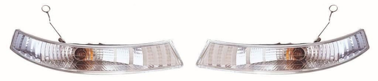 For Nissan Primastar Van 2002-2006 Clear Front Indicator Lights Pair OS NS
