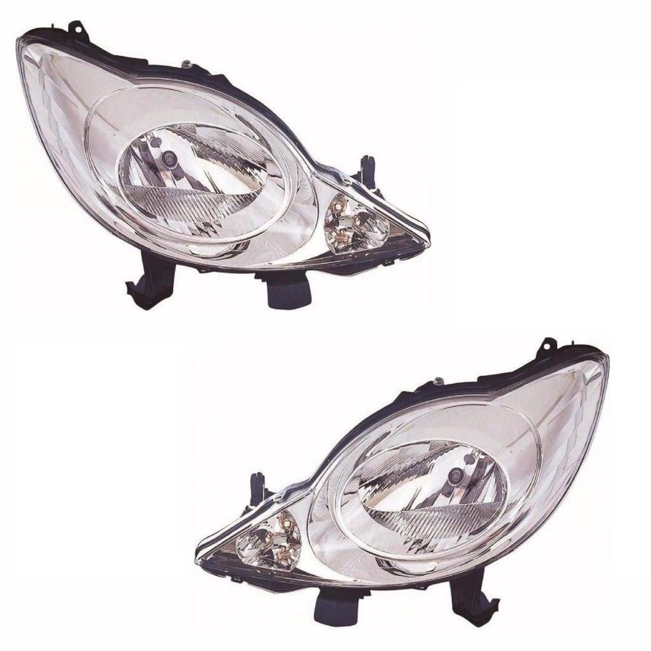 For Peugeot 107 2005-2/2012 Headlights Headlamps Lighting Part 1 Pair O/S &amp; N/S