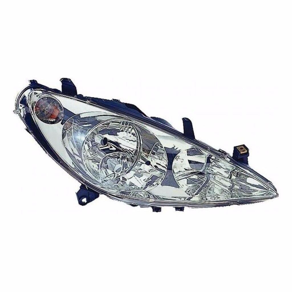 For Peugeot 307 01-05 Headlight Lighting Lamp W/Fog W/Mtr Right Uk Drivers Side