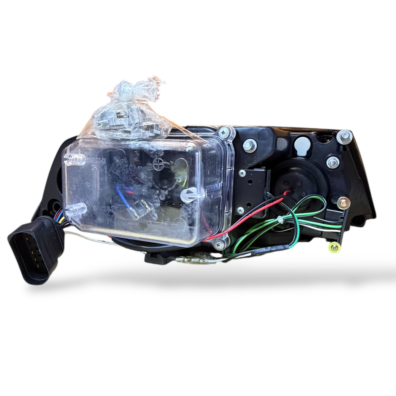 LHD Projector Headlights Pair LED Dragon DRL Lights Clear Black H7 H1 Skoda Octavia 04-09