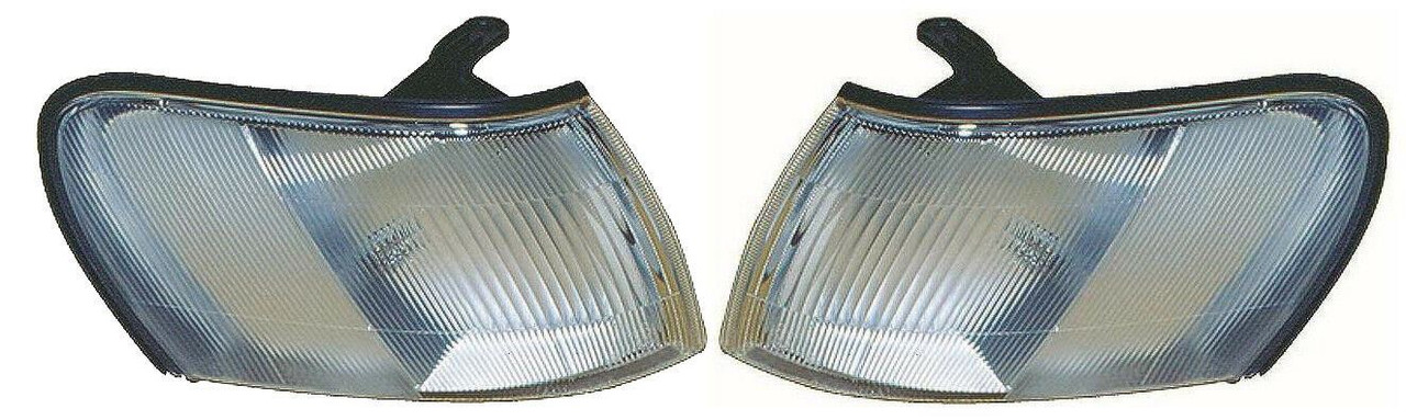For Toyota Corolla 1992-6/1997 Clear Front Side Lamps Lights 1 Pair O/S &amp; N/S