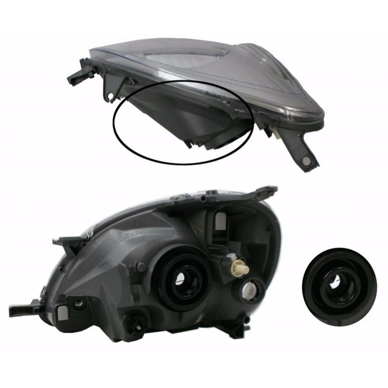 For Toyota Yaris Mk1 Excluding Verso 7/2003-2005 Headlight Lamp Drivers Side OS