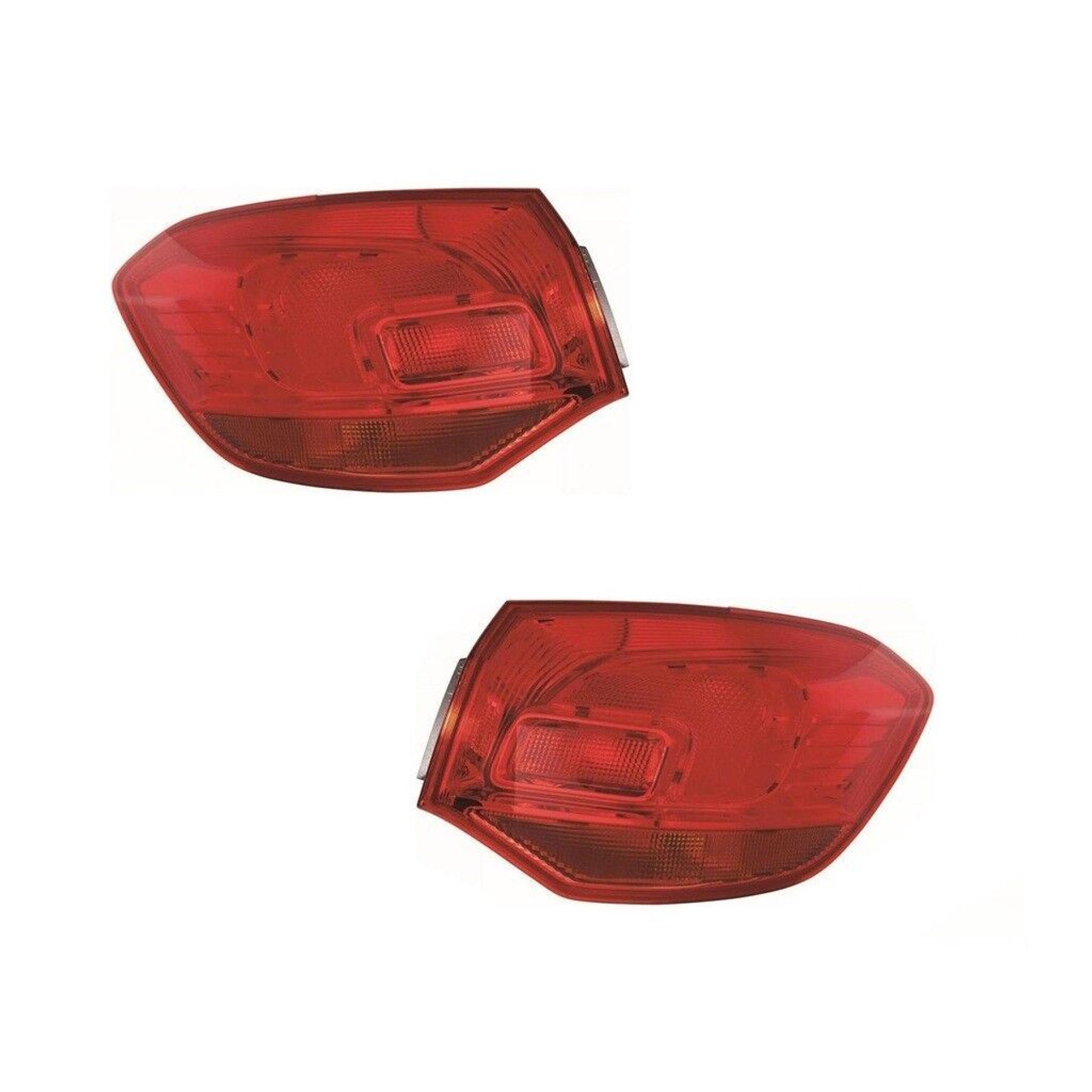 For Vauxhall Astra J Mk6 Estate 8/2010-6/2016 Red Outer Rear Lights Pair OS NS