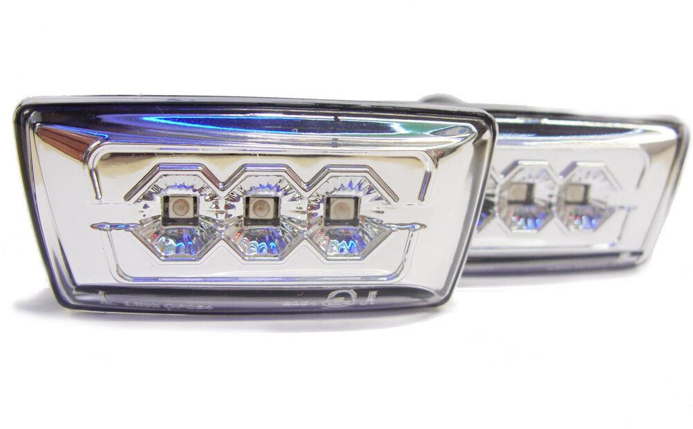 For Vauxhall Astra Mk5 H Crystal Chrome Clear LED Side Repeaters Indicators Opel