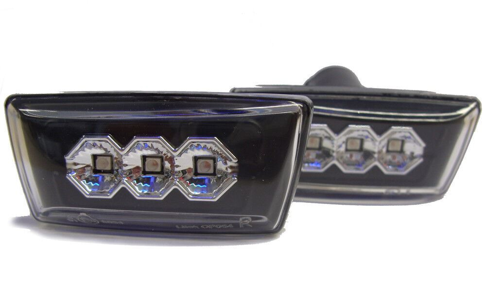 For Vauxhall Astra Mk5 H Crystal Chrome Clear LED Side Repeaters Indicators Opel