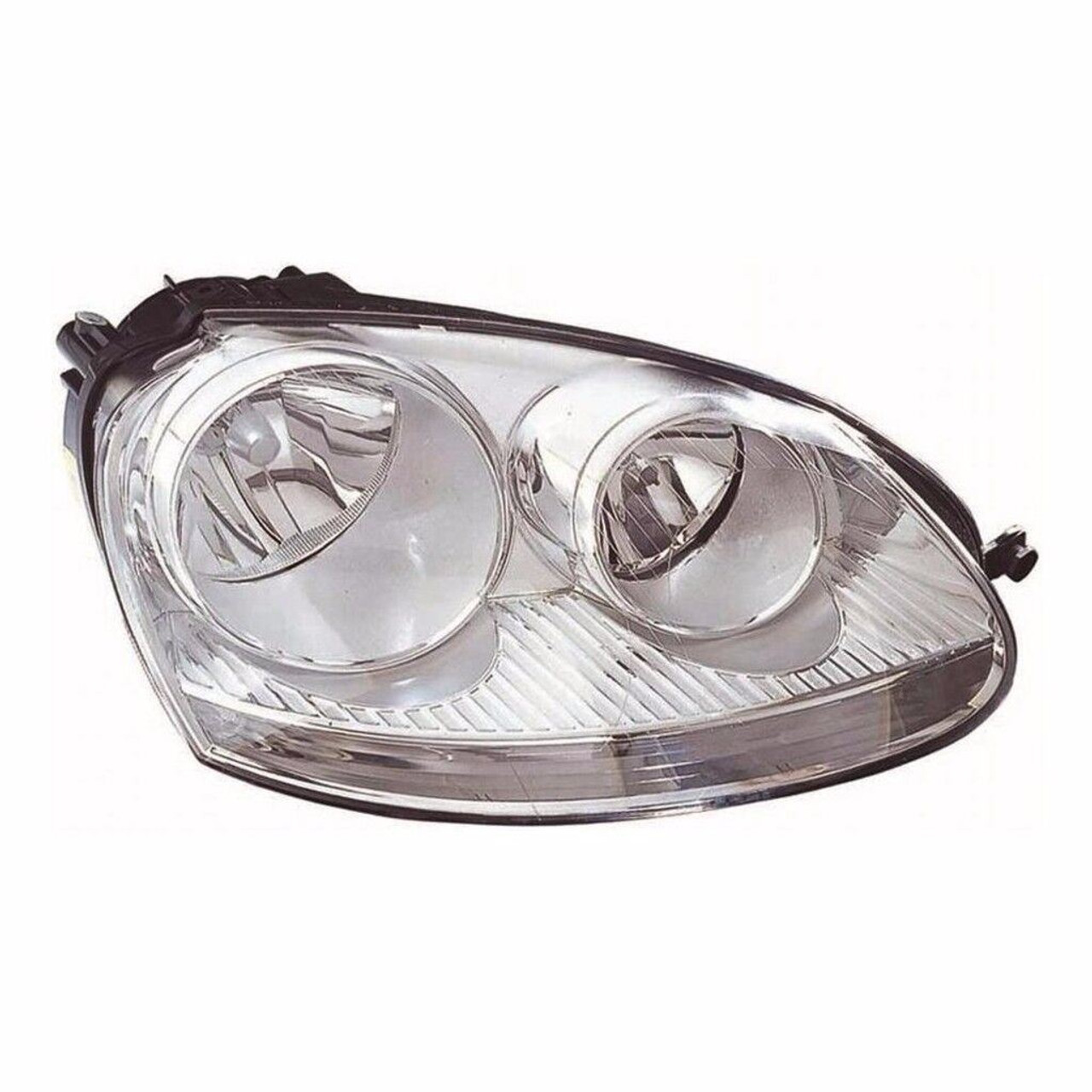 For VW Golf 5/04-09 Jetta 06-9/11 Headlight Chrome Inner W/Mtr Right Uk Right