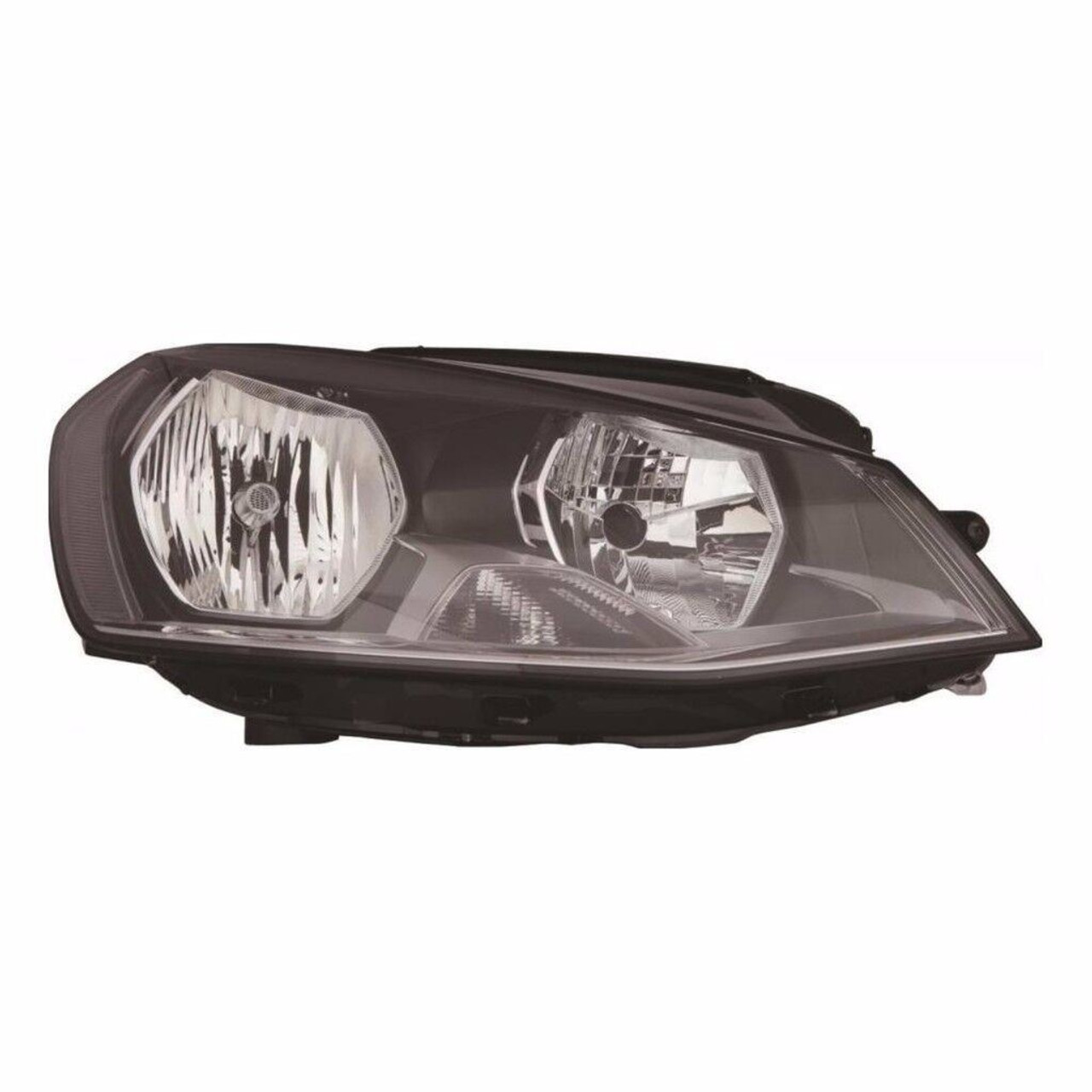 For VW Golf Mk7 10/2012 Headlight Headlamp Black Inner Drivers Side O/S