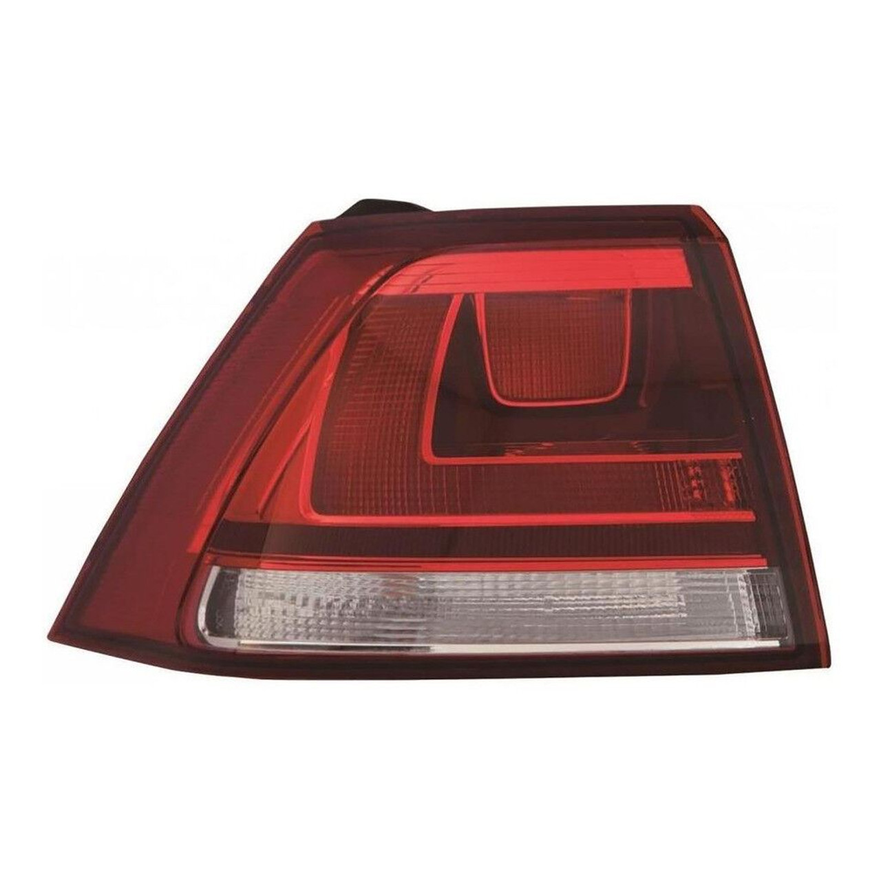 For VW Golf Mk7 Hatch 10.12-On Outer Rear Tail Light Lamp Smoked Red Clear NS