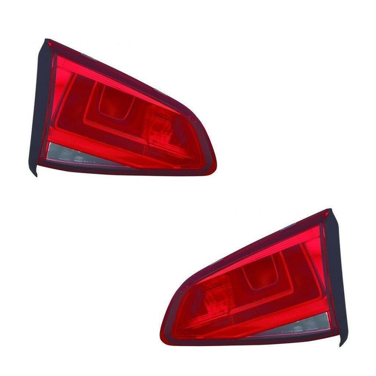 For VW Golf Mk7 Hatchback 10.12-On Red Clear Rear Inner Boot Lights Pair RH LH