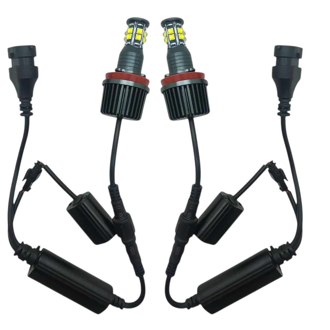 H8 For BMW 12 LED ANGEL EYE UPGRADE - 120W HALO RING Lighting upgrade