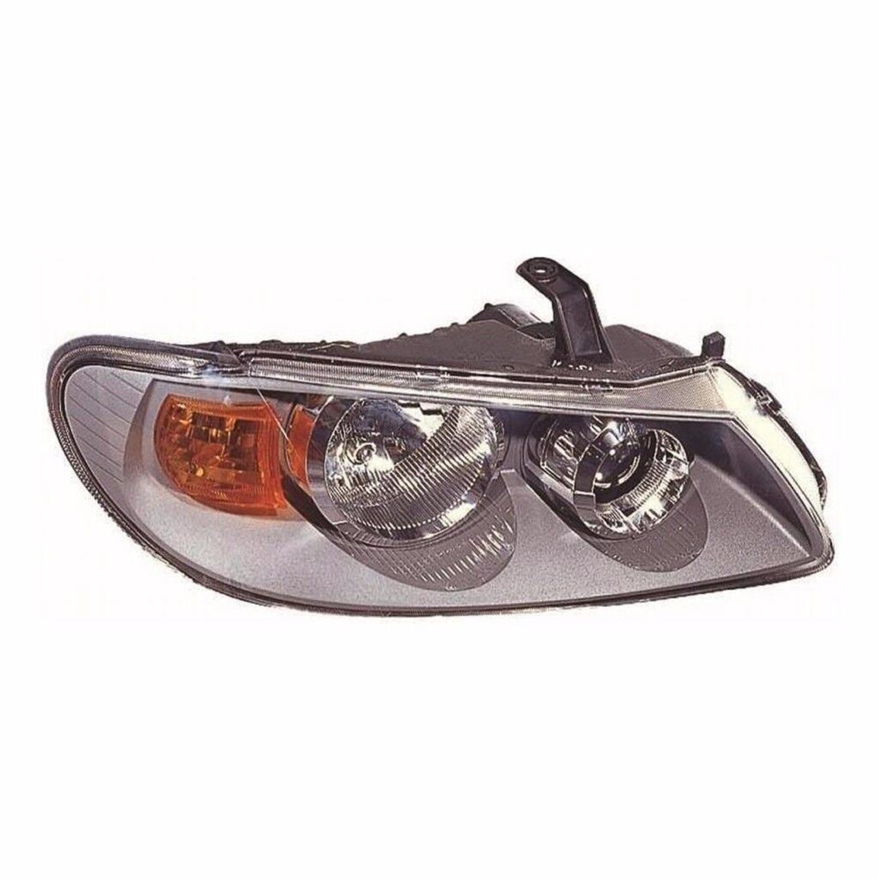 Headlight Headlamp Grey O/S Uk Drivers Side For Nissan Almera 2/2003-2006