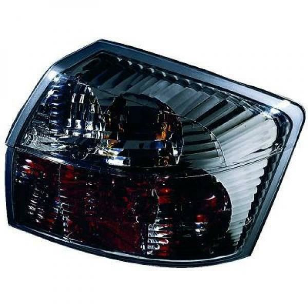 Back Rear Tail Lights Pair Set Crystal Black Audi A4 Saloon Avant 8E 00-04
