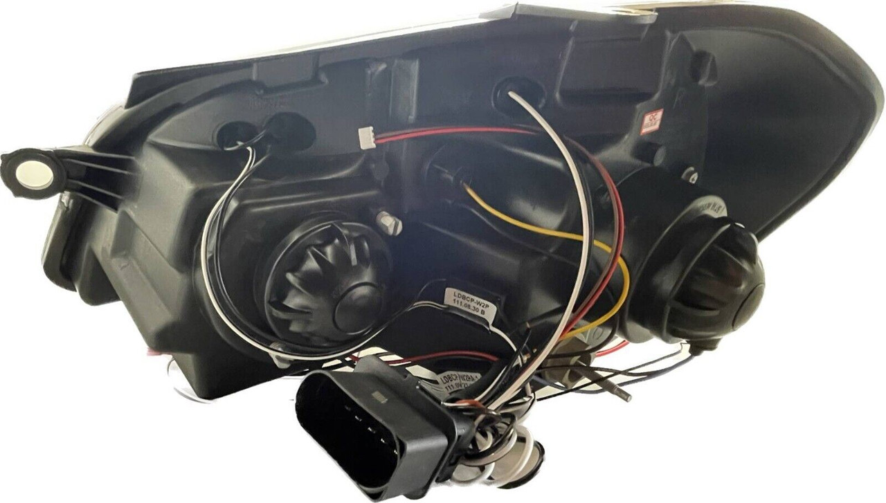 LHD Projector Headlights Pair Angel Eyes Clear Chrome H1 H1 VW Polo 05-09