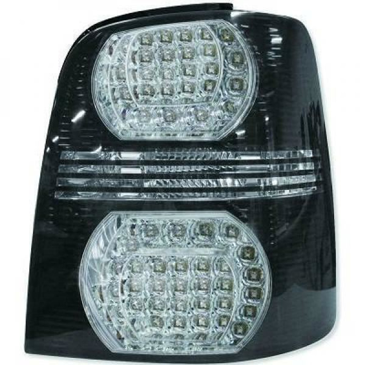 Back Rear Tail Lights Pair Set LED Clear Black VW Touran 03-06