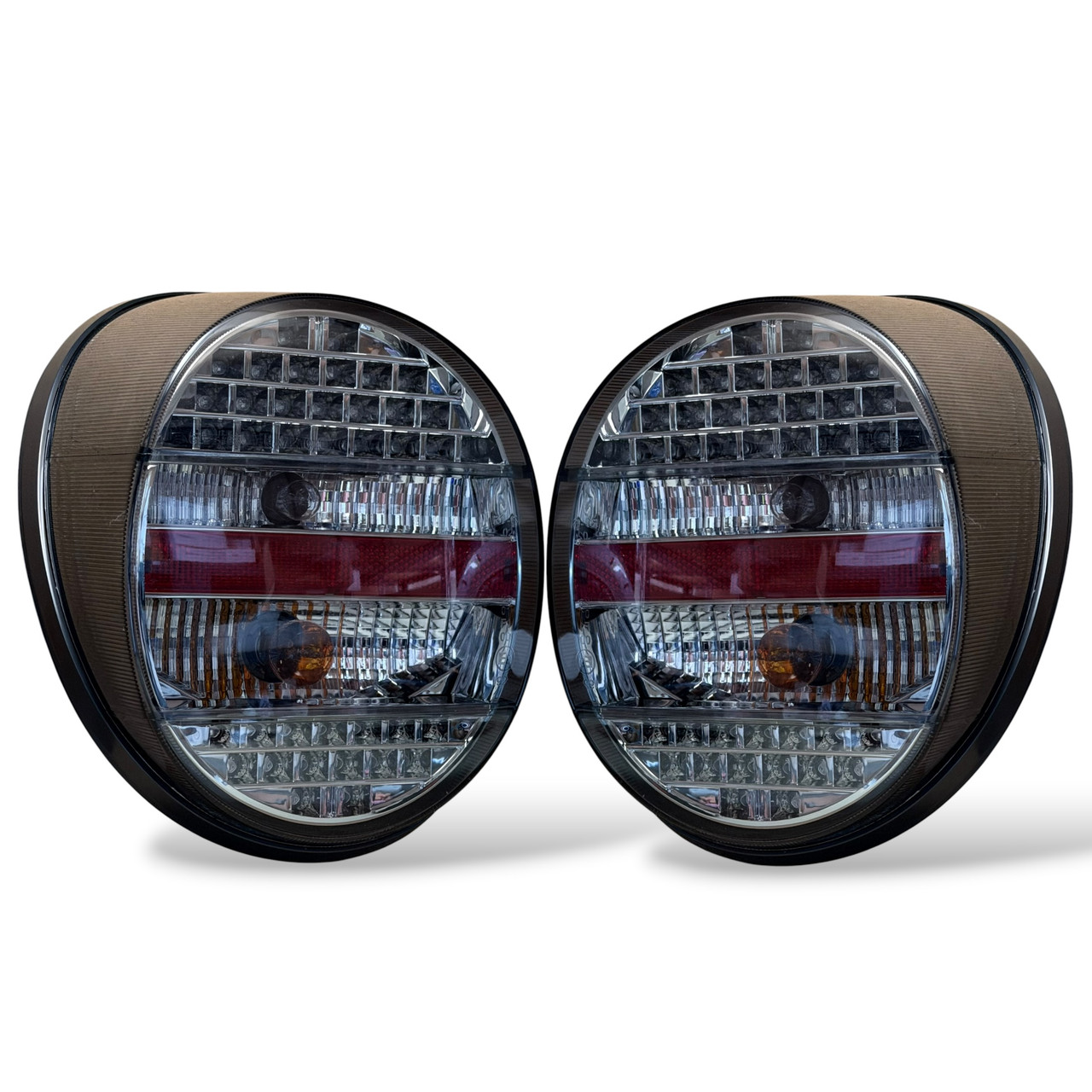 LED Back Rear Tail Lights Lamps Indicator Smoke Spare Set For VW Beetle 1973-85