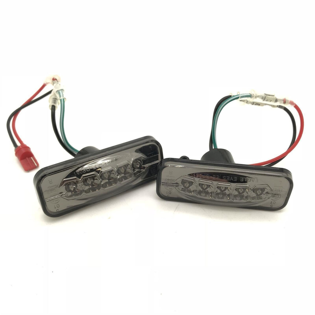 LED Pair Side Repeaters Indicator For Vauxhall Omega B Clear Smoke Set